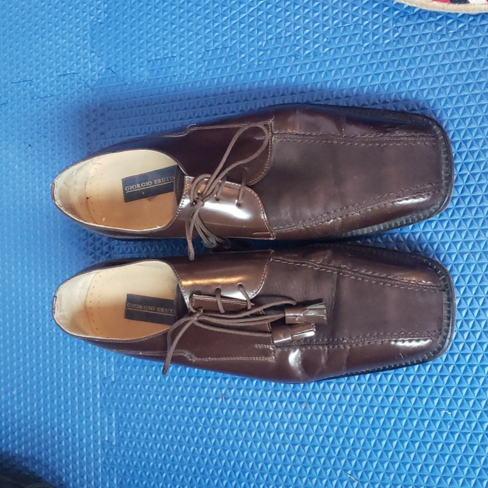 Giorgio Brutini Brown Leather Oxford Shoes